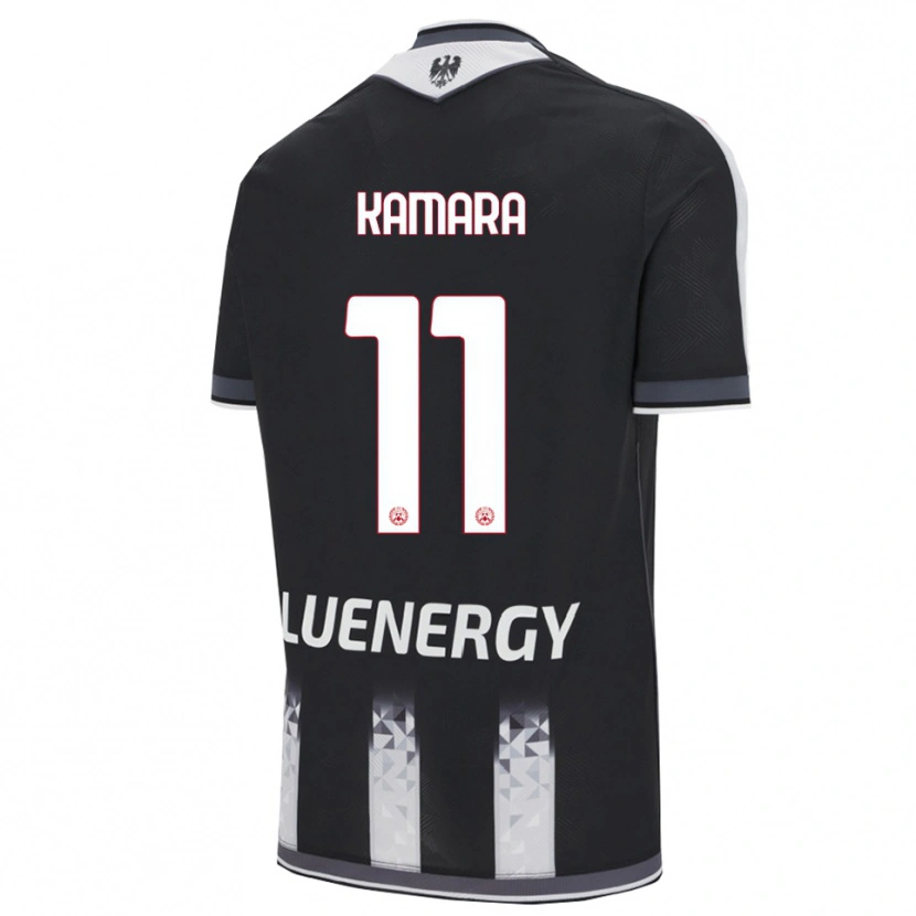Danxen Kinder Hassane Kamara #11 Schwarz Weiß Heimtrikot Trikot 2025/26 T-Shirt Schweiz