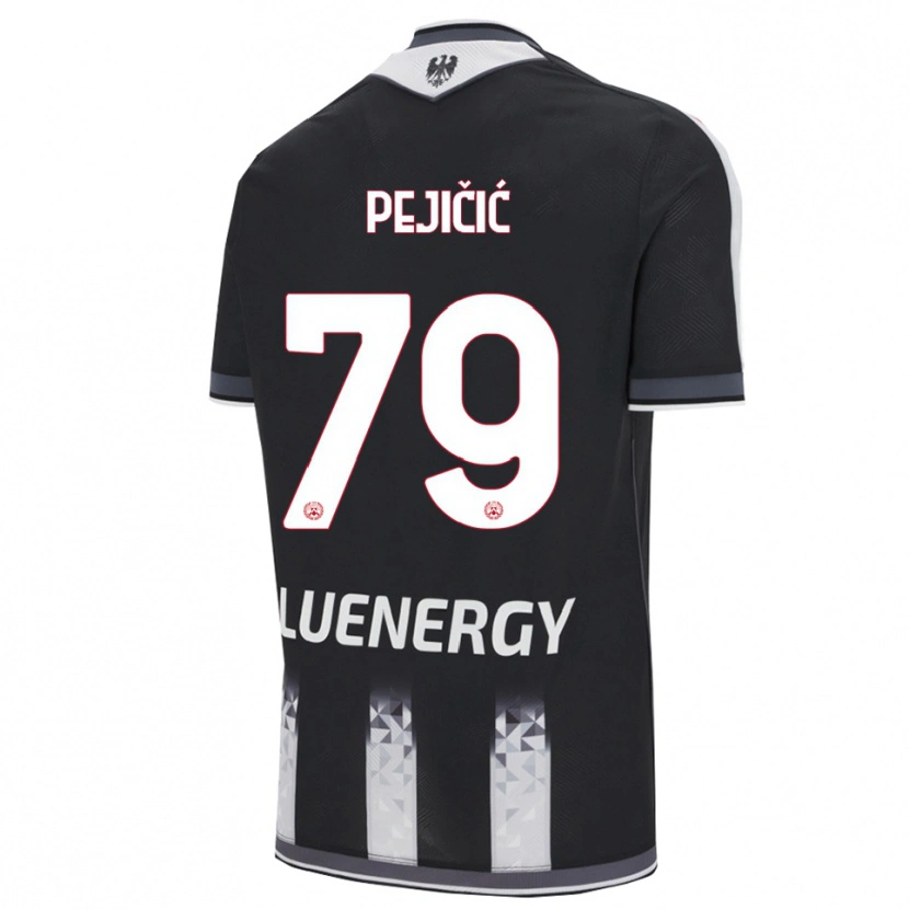Danxen Kinder David Pejičić #79 Schwarz Weiß Heimtrikot Trikot 2025/26 T-Shirt Schweiz