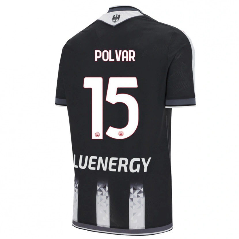 Danxen Kinder Francesco Polvar #15 Schwarz Weiß Heimtrikot Trikot 2025/26 T-Shirt Schweiz