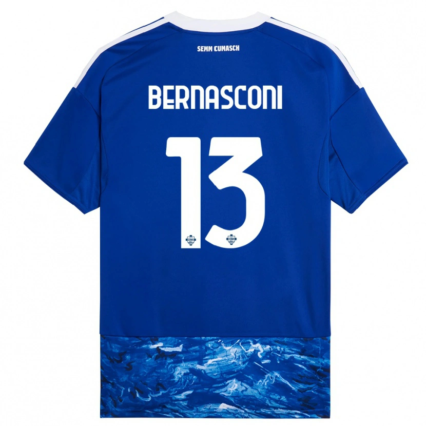 Danxen Kinder Enea Bernasconi #13 Blau Weiß Heimtrikot Trikot 2025/26 T-Shirt Schweiz