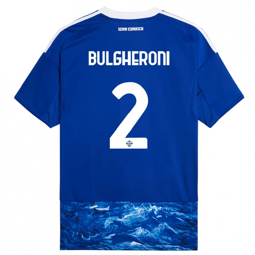 Danxen Kinder Italo Bulgheroni #2 Blau Weiß Heimtrikot Trikot 2025/26 T-Shirt Schweiz