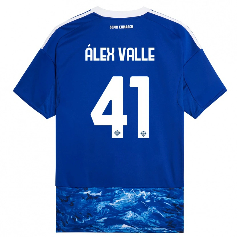 Danxen Kinder Álex Valle #41 Blau Weiß Heimtrikot Trikot 2025/26 T-Shirt Schweiz