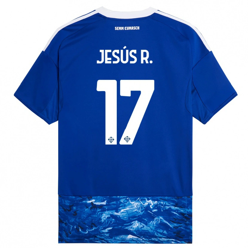 Danxen Kinder Jesús Rodríguez #17 Blau Weiß Heimtrikot Trikot 2025/26 T-Shirt Schweiz