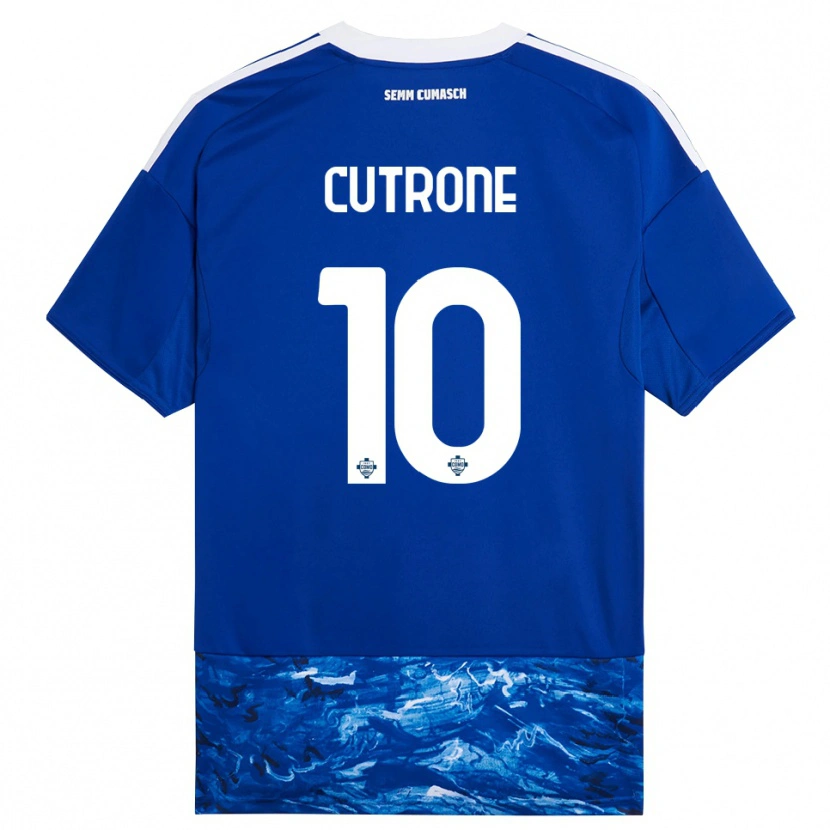 Danxen Kinder Patrick Cutrone #10 Blau Weiß Heimtrikot Trikot 2025/26 T-Shirt Schweiz