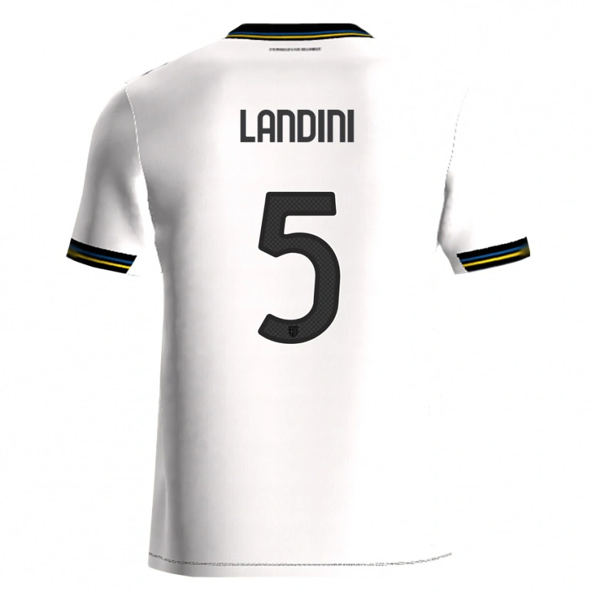 Danxen Kinder Simone Landini #5 Weiß Schwarz Heimtrikot Trikot 2025/26 T-Shirt Schweiz