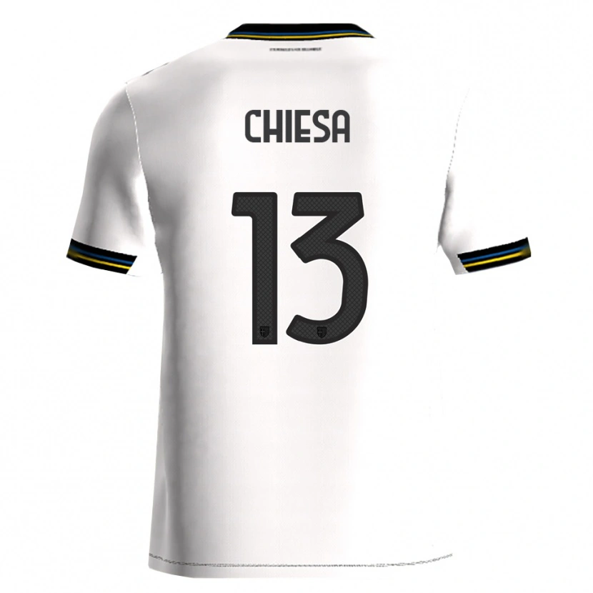 Danxen Kinder Riccardo Chiesa #13 Weiß Schwarz Heimtrikot Trikot 2025/26 T-Shirt Schweiz