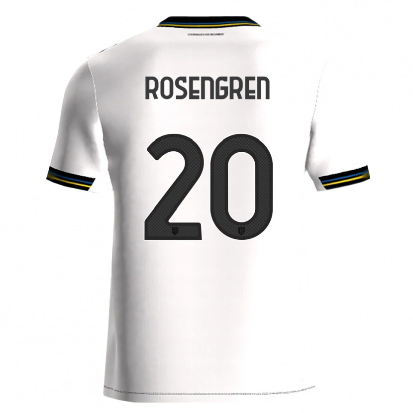 Danxen Kinder Lukas Rosengren #20 Weiß Schwarz Heimtrikot Trikot 2025/26 T-Shirt Schweiz