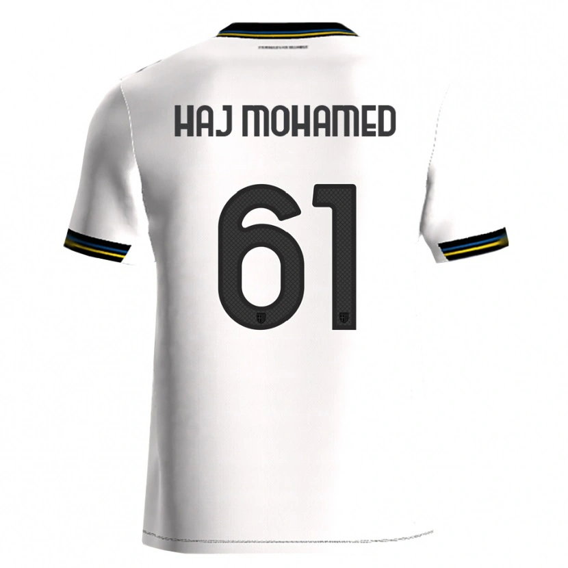 Danxen Kinder Anas Haj Mohamed #61 Weiß Schwarz Heimtrikot Trikot 2025/26 T-Shirt Schweiz