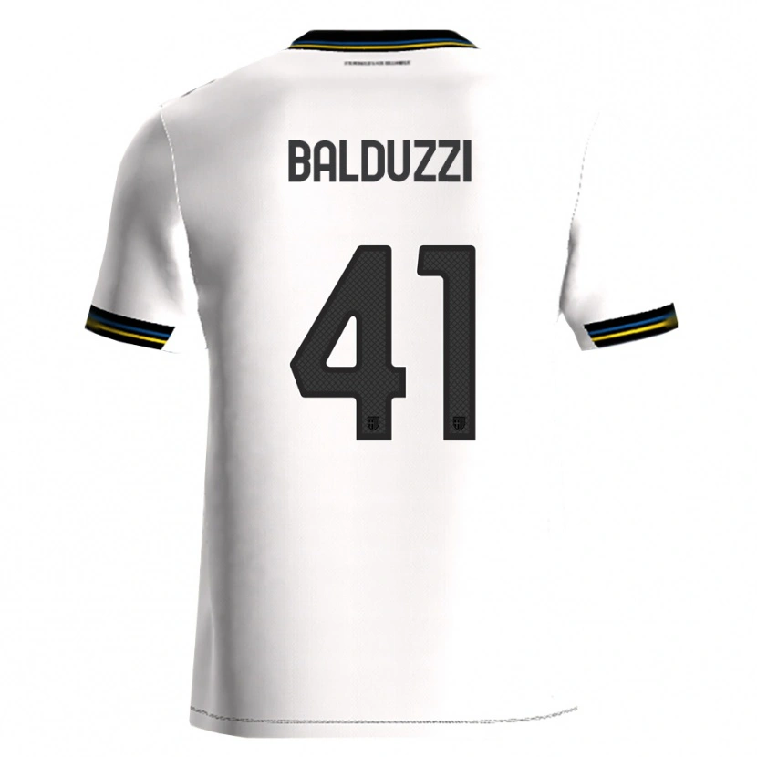 Danxen Kinder Davide Balduzzi #41 Weiß Schwarz Heimtrikot Trikot 2025/26 T-Shirt Schweiz