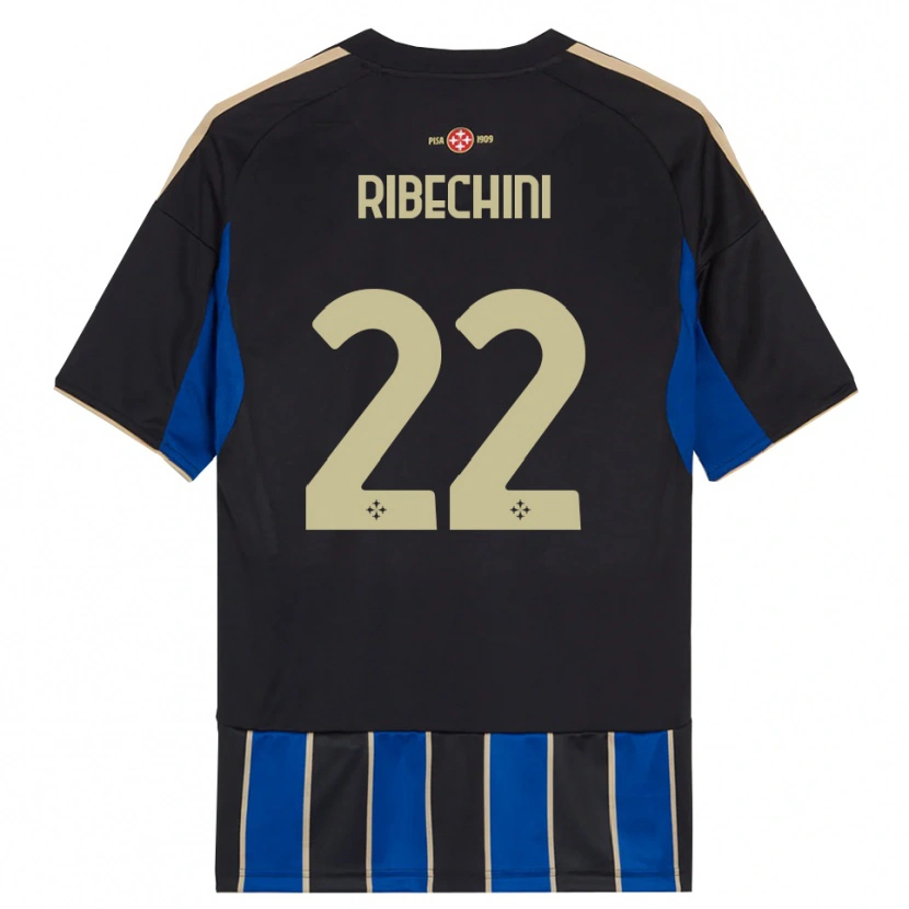 Danxen Kinder Michele Ribechini #22 Schwarz Blau Heimtrikot Trikot 2025/26 T-Shirt Schweiz