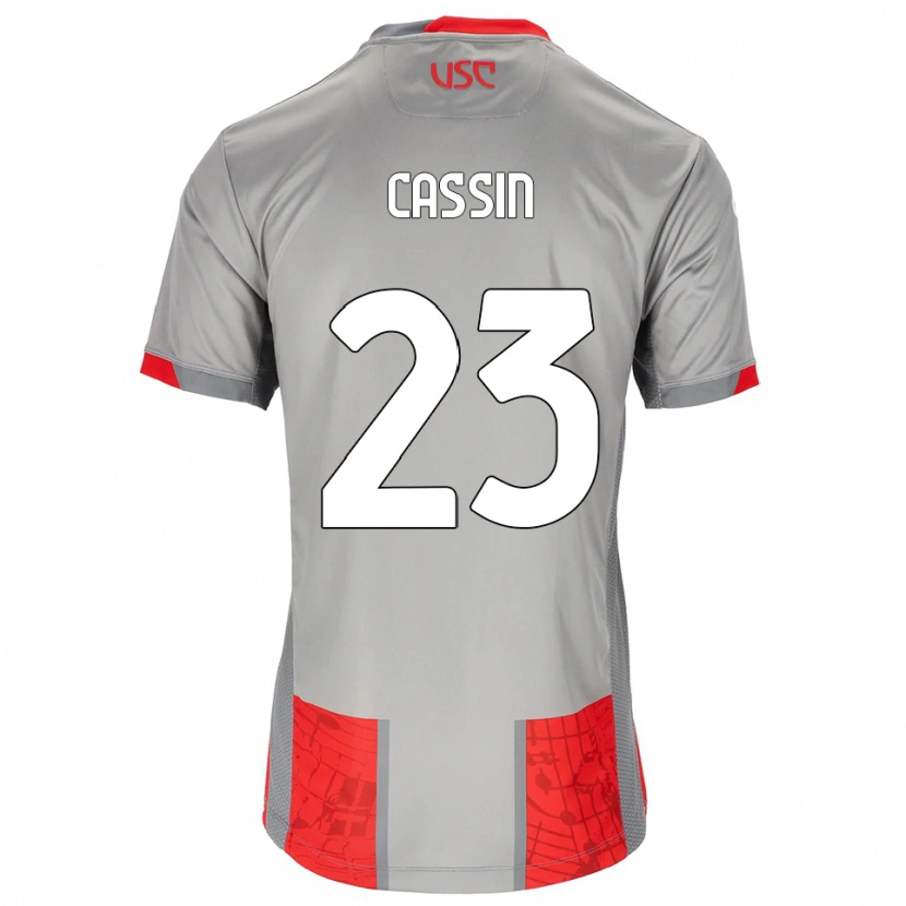 Danxen Kinder Marco Cassin #23 Rot Grau Heimtrikot Trikot 2025/26 T-Shirt Schweiz