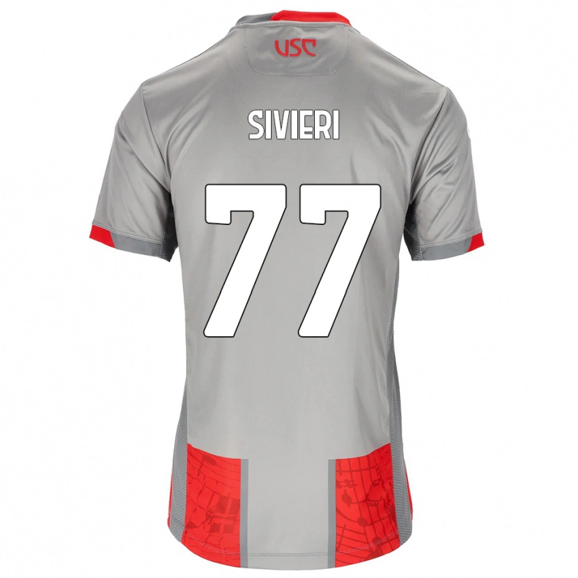 Danxen Kinder Lorenzo Sivieri #77 Rot Grau Heimtrikot Trikot 2025/26 T-Shirt Schweiz