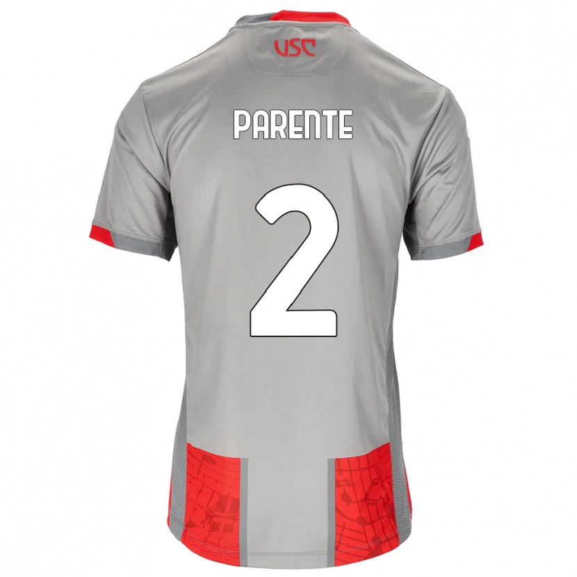 Danxen Kinder Mattia Parente #2 Rot Grau Heimtrikot Trikot 2025/26 T-Shirt Schweiz