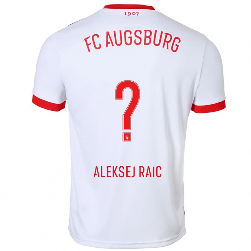 Danxen Kinder Neven Aleksej Raic #0 Weiß Rot Heimtrikot Trikot 2025/26 T-Shirt Schweiz