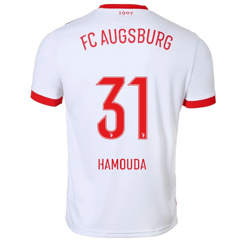 Danxen Kinder Hania Hamouda #31 Weiß Rot Heimtrikot Trikot 2025/26 T-Shirt Schweiz