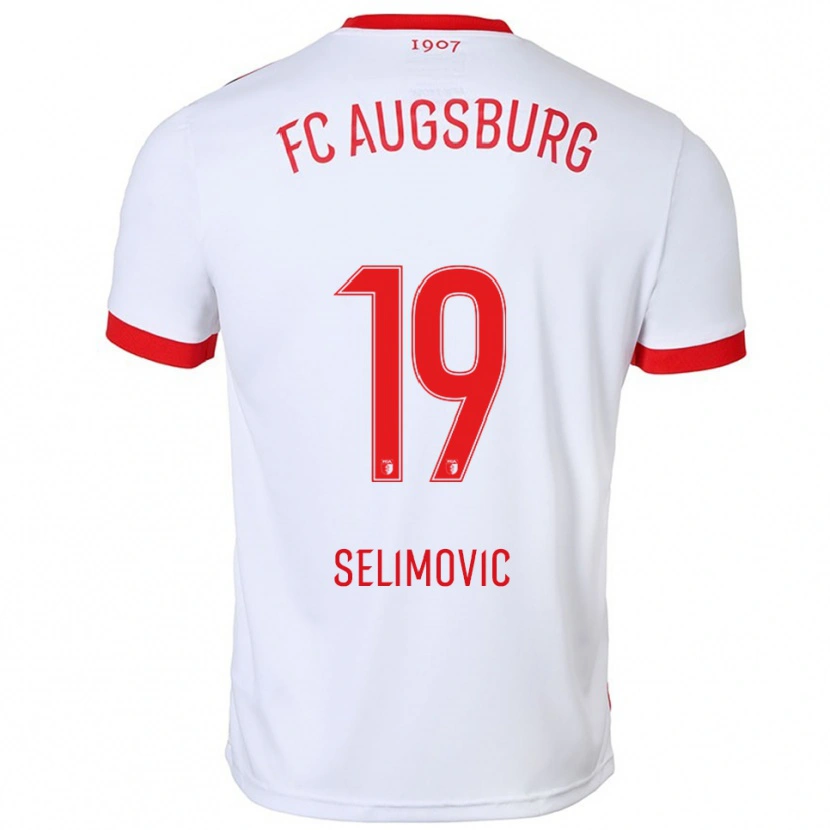 Danxen Kinder Amar Selimovic #19 Weiß Rot Heimtrikot Trikot 2025/26 T-Shirt Schweiz