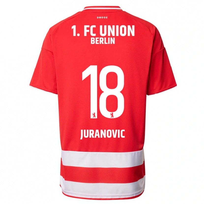 Danxen Kinder Josip Juranovic #18 Rot Weiß Heimtrikot Trikot 2025/26 T-Shirt Schweiz