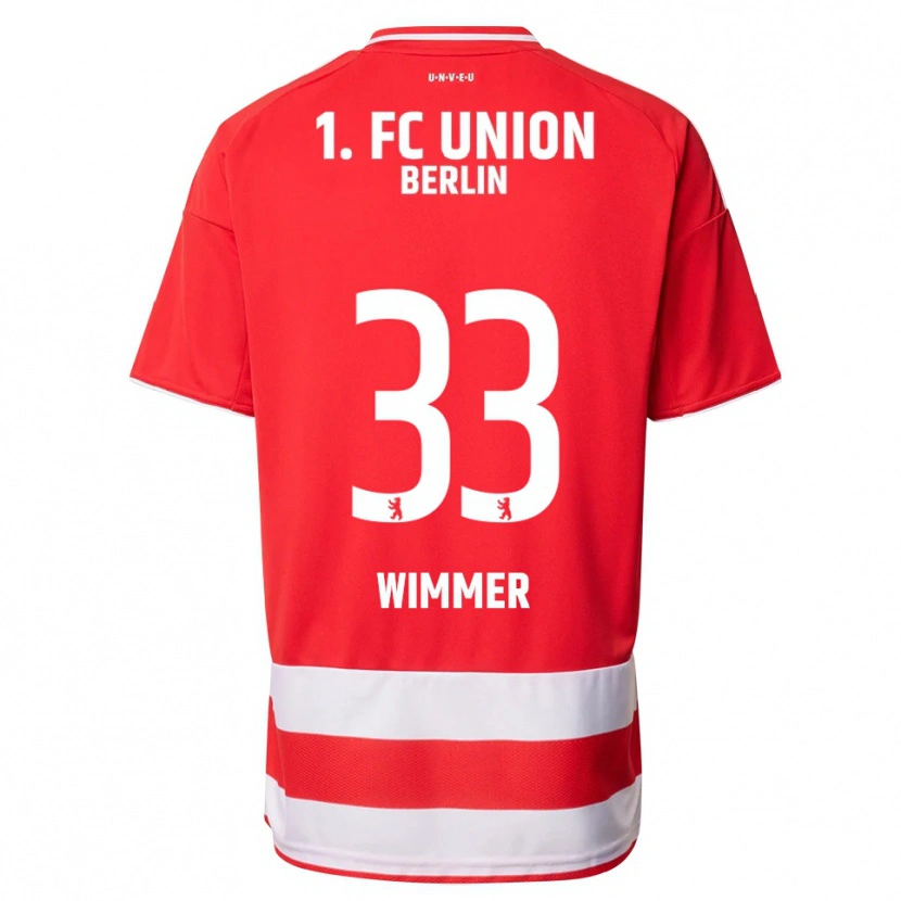 Danxen Kinder Pauline Wimmer #33 Rot Weiß Heimtrikot Trikot 2025/26 T-Shirt Schweiz