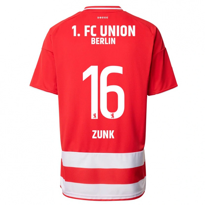 Danxen Kinder Niklas Zunk #16 Rot Weiß Heimtrikot Trikot 2025/26 T-Shirt Schweiz