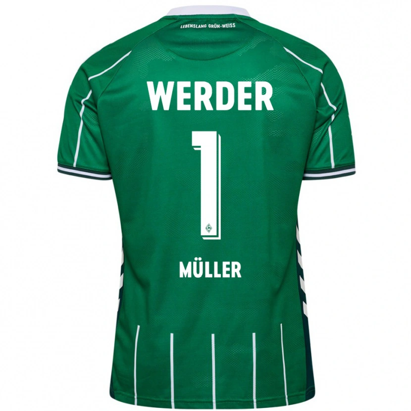 Danxen Kinder Vincent Müller #1 Grün Weiß Heimtrikot Trikot 2025/26 T-Shirt Schweiz