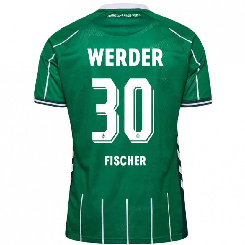 Danxen Kinder Vanessa Fischer #30 Grün Weiß Heimtrikot Trikot 2025/26 T-Shirt Schweiz