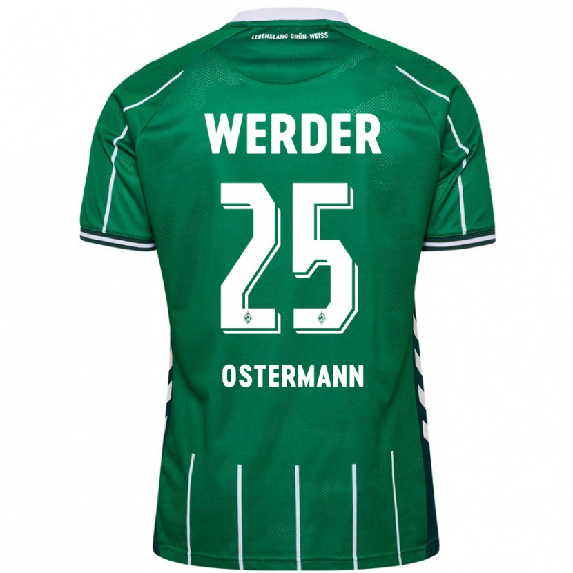 Danxen Kinder Ben Ostermann #25 Grün Weiß Heimtrikot Trikot 2025/26 T-Shirt Schweiz