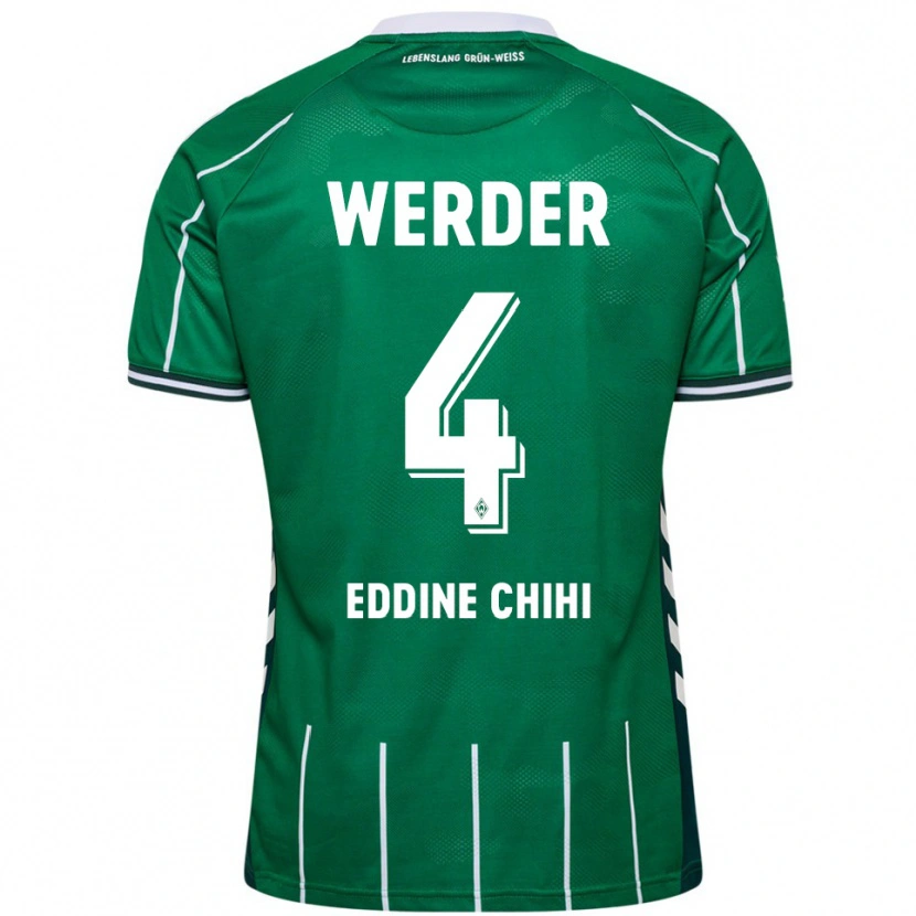 Danxen Kinder Dhia Eddine Chihi #4 Grün Weiß Heimtrikot Trikot 2025/26 T-Shirt Schweiz