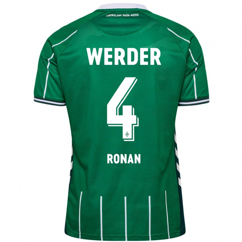 Danxen Kinder Kaylie Ronan #4 Grün Weiß Heimtrikot Trikot 2025/26 T-Shirt Schweiz