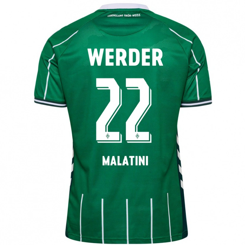 Danxen Kinder Julián Malatini #22 Grün Weiß Heimtrikot Trikot 2025/26 T-Shirt Schweiz