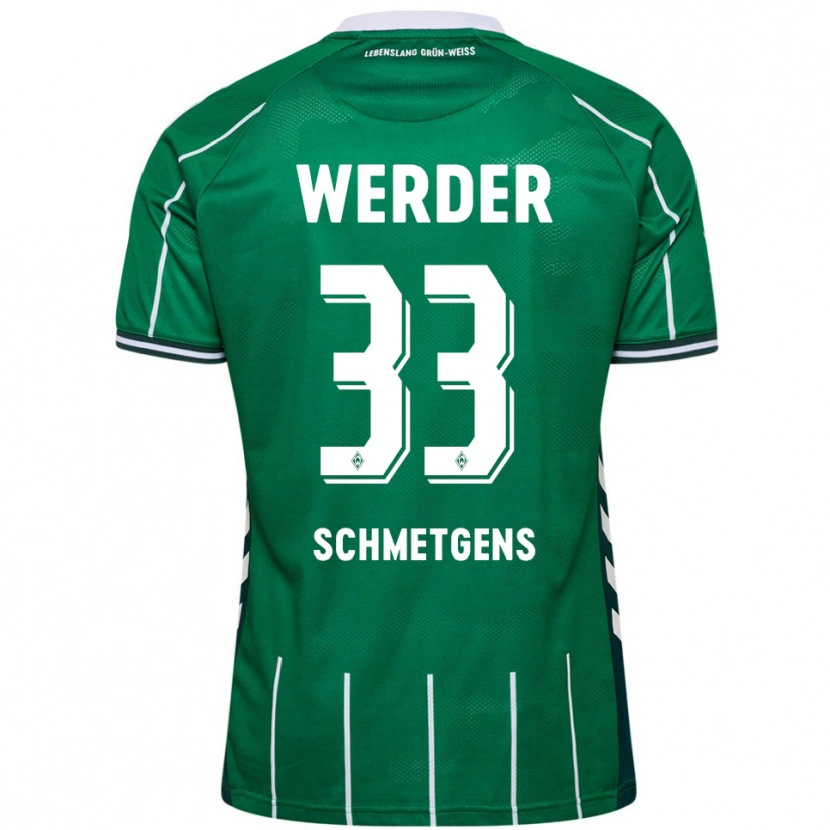 Danxen Kinder Mick Schmetgens #33 Grün Weiß Heimtrikot Trikot 2025/26 T-Shirt Schweiz
