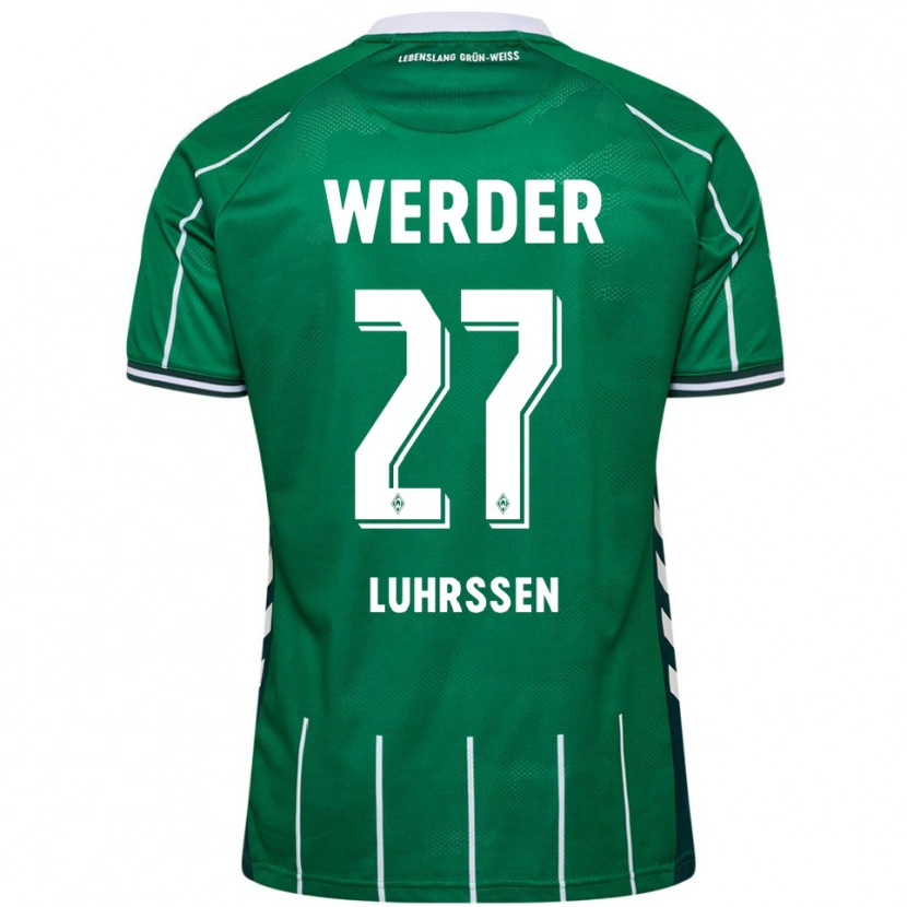 Danxen Kinder Nina Luhrssen #27 Grün Weiß Heimtrikot Trikot 2025/26 T-Shirt Schweiz