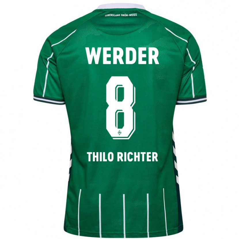 Danxen Kinder Jasper Thilo Richter #8 Grün Weiß Heimtrikot Trikot 2025/26 T-Shirt Schweiz