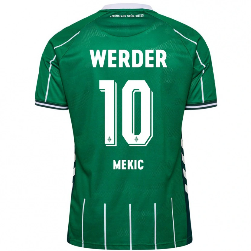 Danxen Kinder Elmin Mekic #10 Grün Weiß Heimtrikot Trikot 2025/26 T-Shirt Schweiz