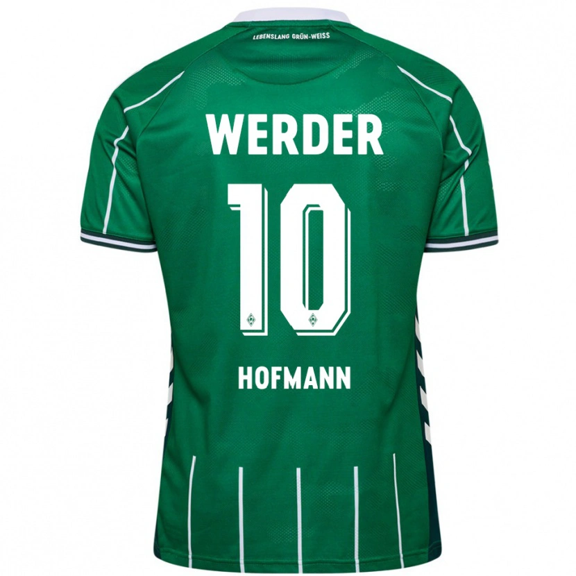 Danxen Kinder Justin Hofmann #10 Grün Weiß Heimtrikot Trikot 2025/26 T-Shirt Schweiz