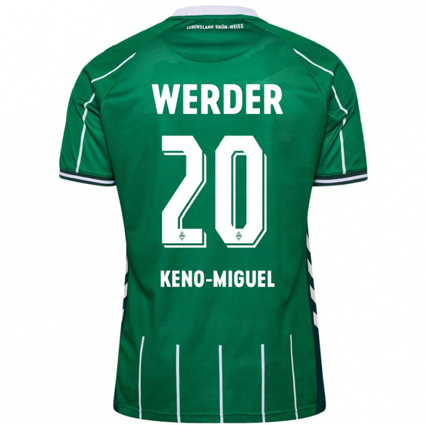 Danxen Kinder Keno-Miguel Meyer #20 Grün Weiß Heimtrikot Trikot 2025/26 T-Shirt Schweiz