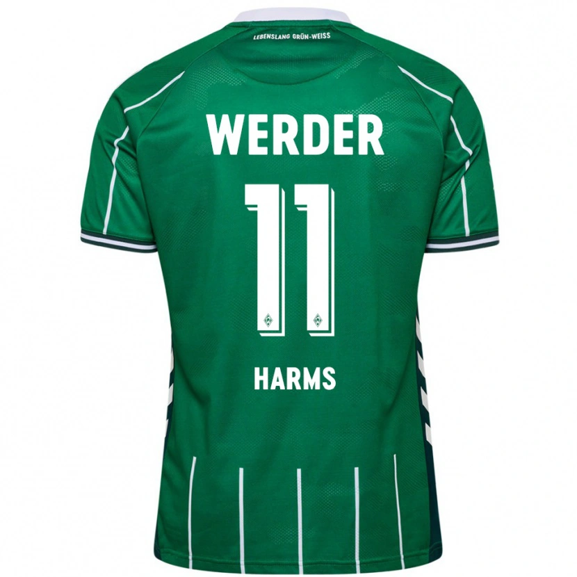 Danxen Kinder Noah Harms #11 Grün Weiß Heimtrikot Trikot 2025/26 T-Shirt Schweiz