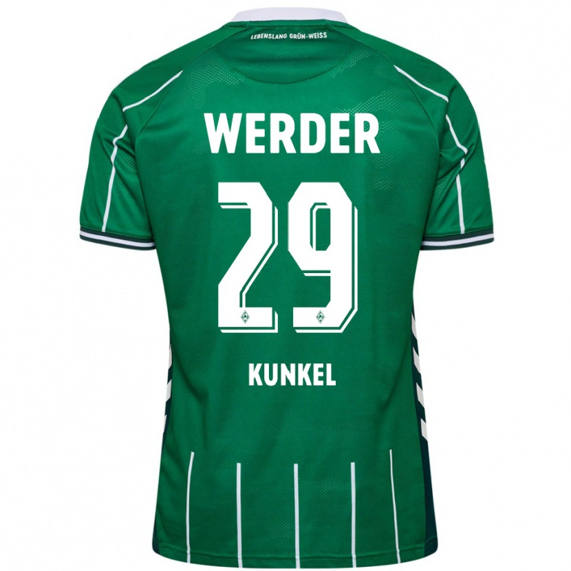 Danxen Kinder Melina Kunkel #29 Grün Weiß Heimtrikot Trikot 2025/26 T-Shirt Schweiz
