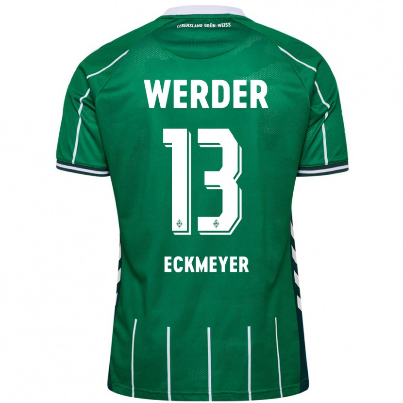 Danxen Kinder Tjark Eckmeyer #13 Grün Weiß Heimtrikot Trikot 2025/26 T-Shirt Schweiz
