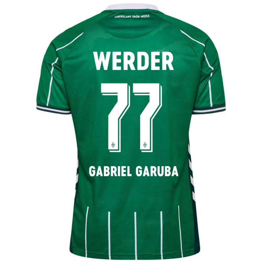 Danxen Kinder Najib Gabriel Garuba #77 Grün Weiß Heimtrikot Trikot 2025/26 T-Shirt Schweiz