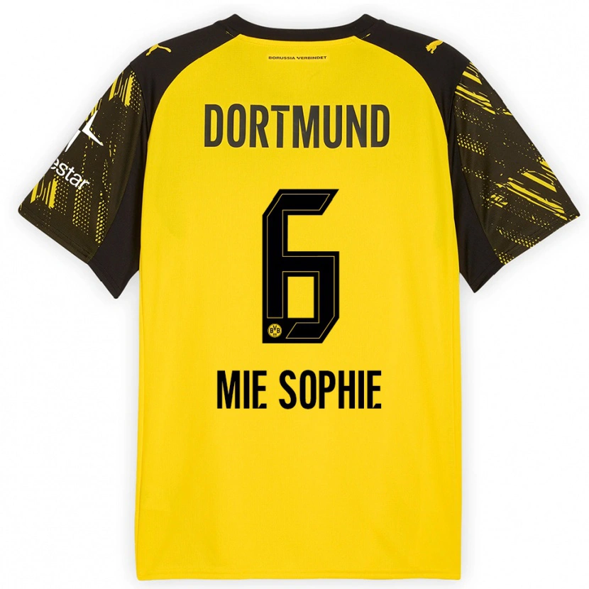 Danxen Kinder Sando Mie Sophie #6 Gelb Schwarz Heimtrikot Trikot 2025/26 T-Shirt Schweiz