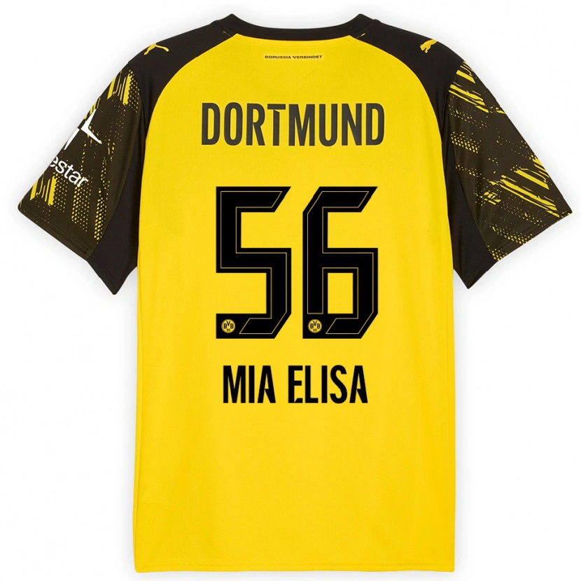 Danxen Kinder Bomnuter Mia Elisa #56 Gelb Schwarz Heimtrikot Trikot 2025/26 T-Shirt Schweiz