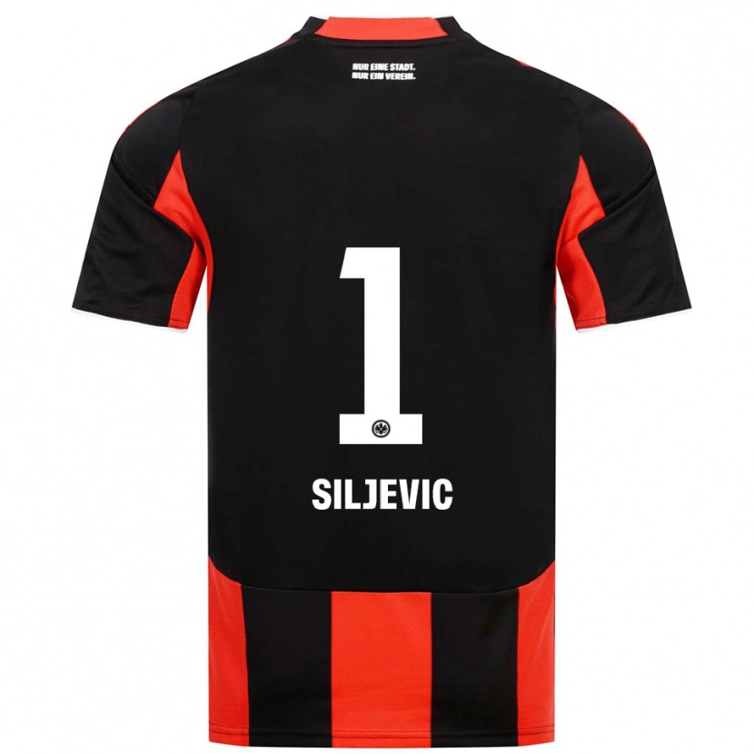 Danxen Kinder Amil Siljevic #1 Schwarz Rot Heimtrikot Trikot 2025/26 T-Shirt Schweiz