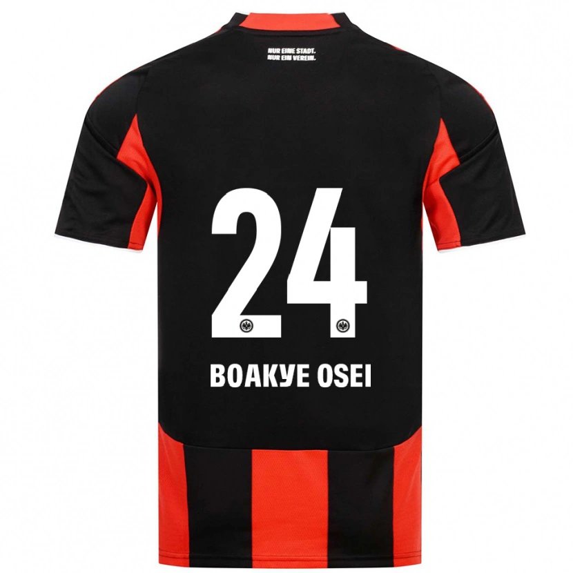 Danxen Kinder Derek Boakye Osei #24 Schwarz Rot Heimtrikot Trikot 2025/26 T-Shirt Schweiz
