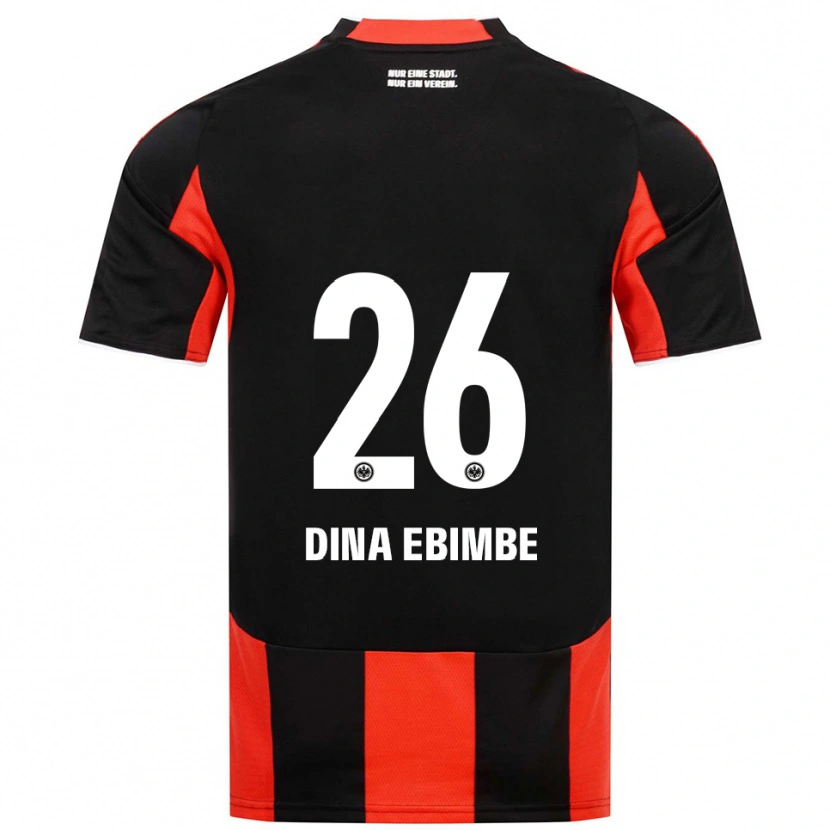 Danxen Kinder Junior Dina Ebimbe #26 Schwarz Rot Heimtrikot Trikot 2025/26 T-Shirt Schweiz