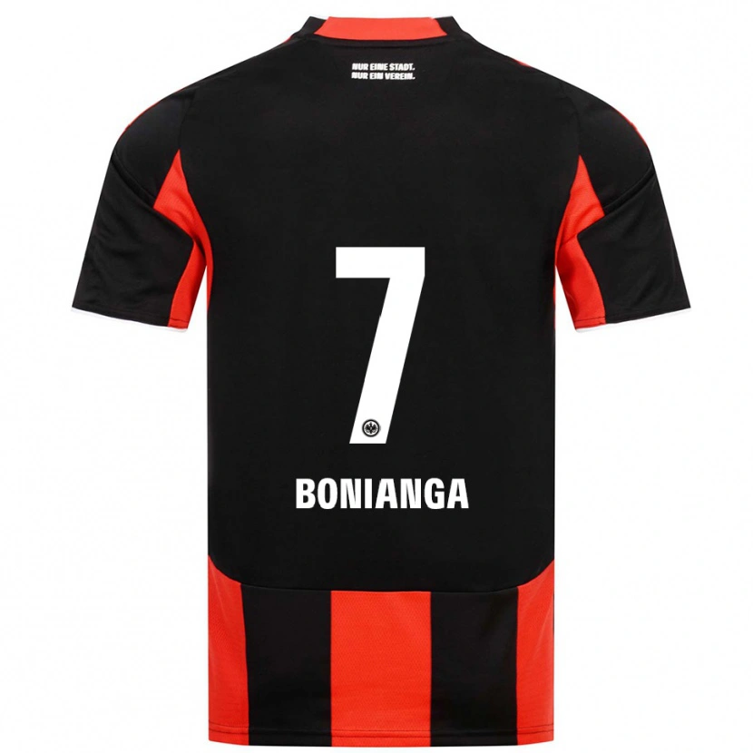 Danxen Kinder Phinees Bonianga #7 Schwarz Rot Heimtrikot Trikot 2025/26 T-Shirt Schweiz
