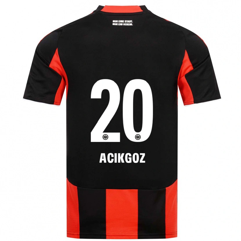 Danxen Kinder Ilayda Acikgoz #20 Schwarz Rot Heimtrikot Trikot 2025/26 T-Shirt Schweiz