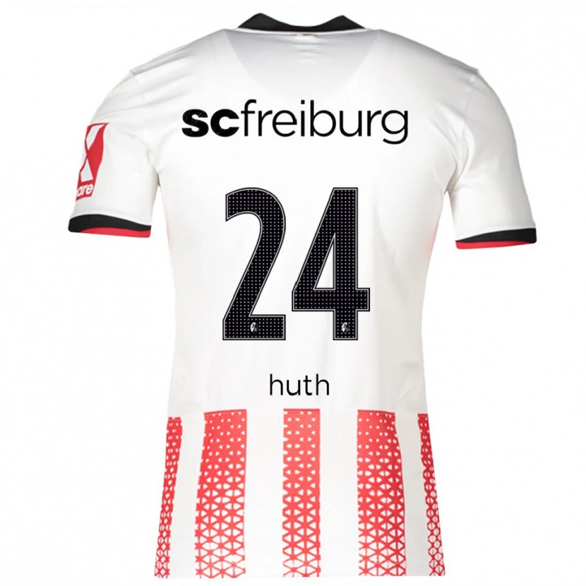 Danxen Kinder Jannik Huth #24 Weiß Rot Heimtrikot Trikot 2025/26 T-Shirt Schweiz