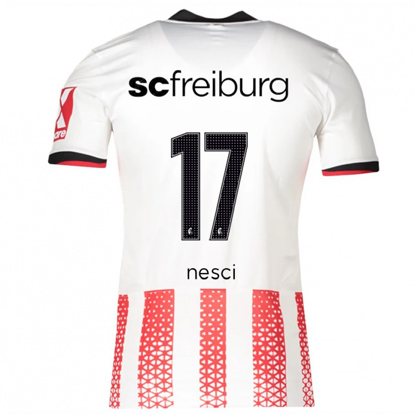 Danxen Kinder Massimo Nesci #17 Weiß Rot Heimtrikot Trikot 2025/26 T-Shirt Schweiz