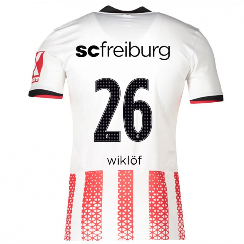 Danxen Kinder Oscar Wiklöf #26 Weiß Rot Heimtrikot Trikot 2025/26 T-Shirt Schweiz