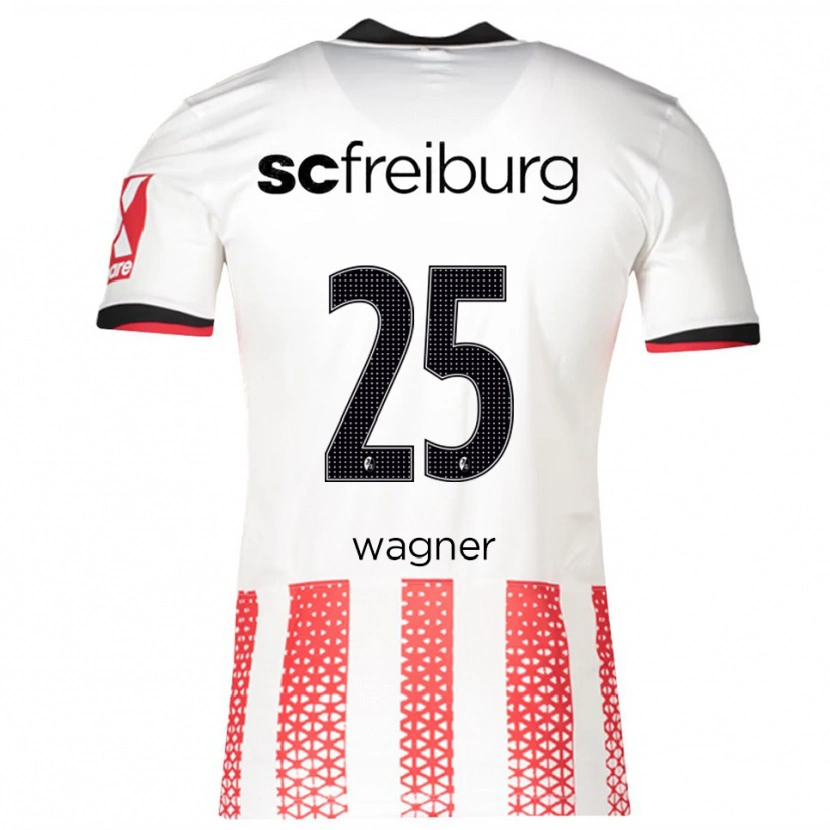 Danxen Kinder Noah Wagner #25 Weiß Rot Heimtrikot Trikot 2025/26 T-Shirt Schweiz